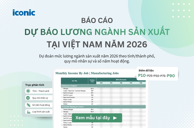 [Mới phát hành] Giới thiệu Báo cáo Dự báo Lương Ngành Sản xuất Việt Nam 2026