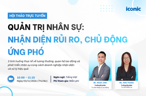 HỘI THẢO "QUẢN TRỊ NHÂN SỰ: NHẬN DIỆN RỦI RO, CHỦ ĐỘNG ỨNG PHÓ"