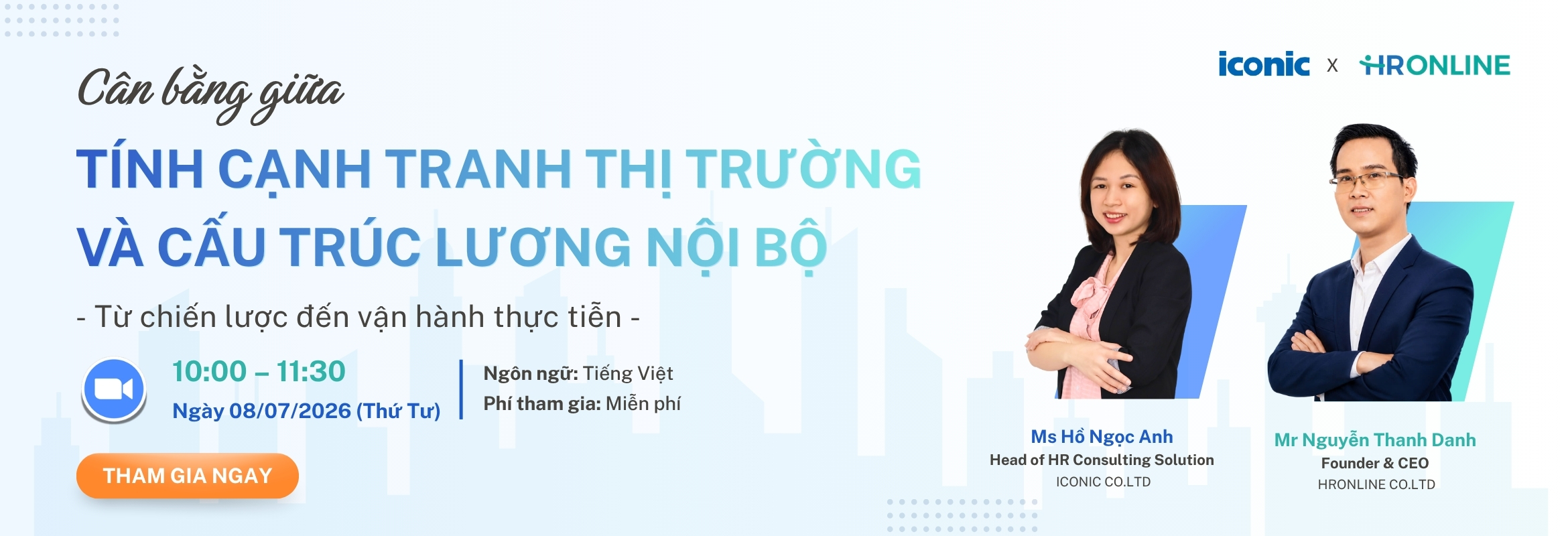 HỘI THẢO TRỰC TUYẾN CÂN BẰNG GIỮA TÍNH CẠNH TRANH THỊ TRƯỜNG VÀ CẤU TRÚC LƯƠNG NỘI BỘ